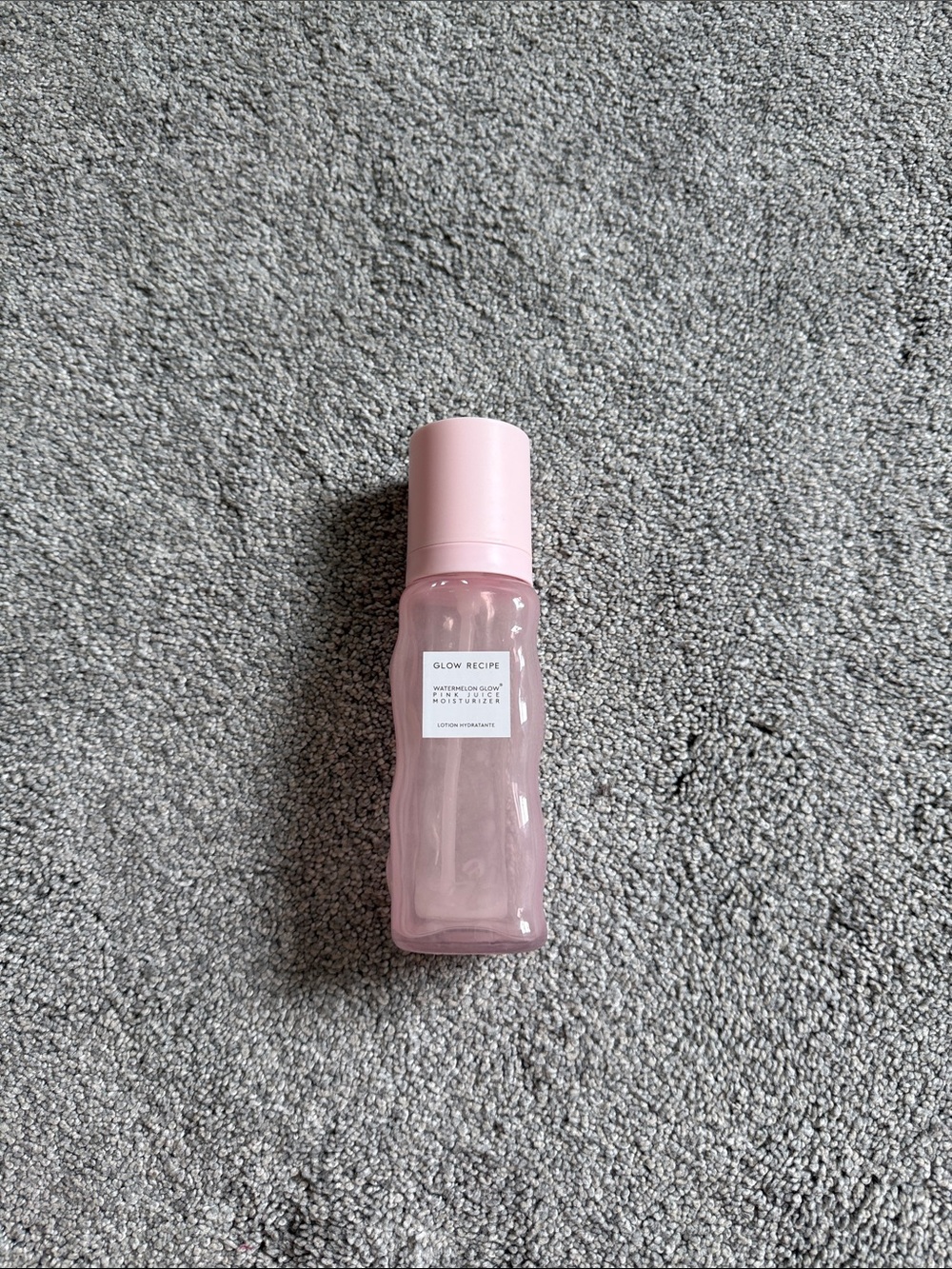 Glow Recipe Pastel Pink Facial Moisturizer Refillable Empty Glass Bottle